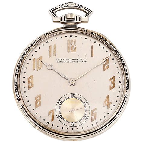 patek philippe white gold art deco watch enamel pattern basel|Patek Philippe .